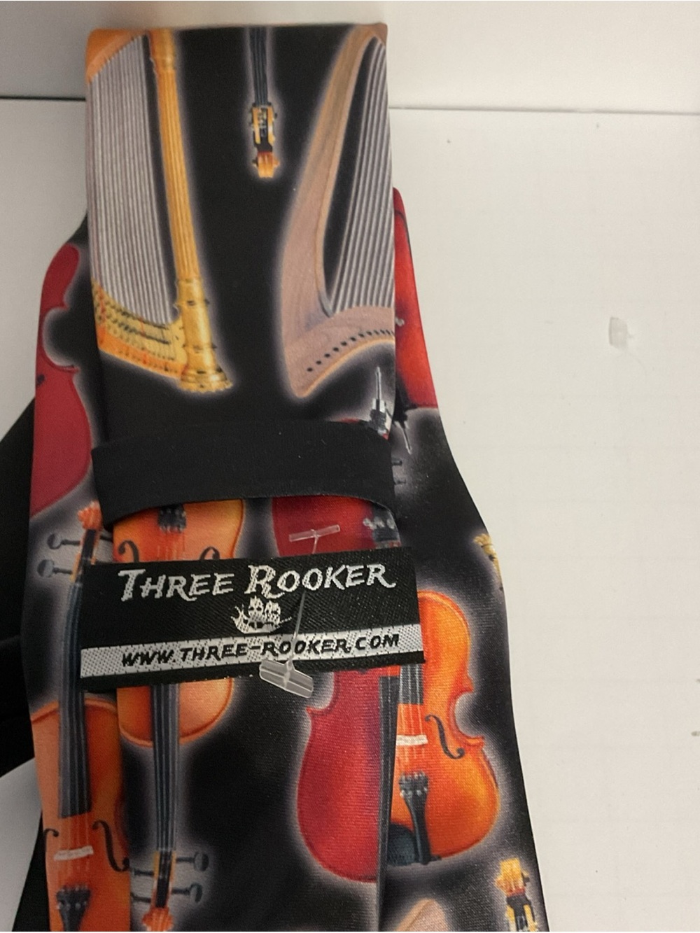 Three Rooker Classical Music Instrument Necktie - Picture 5 of 5